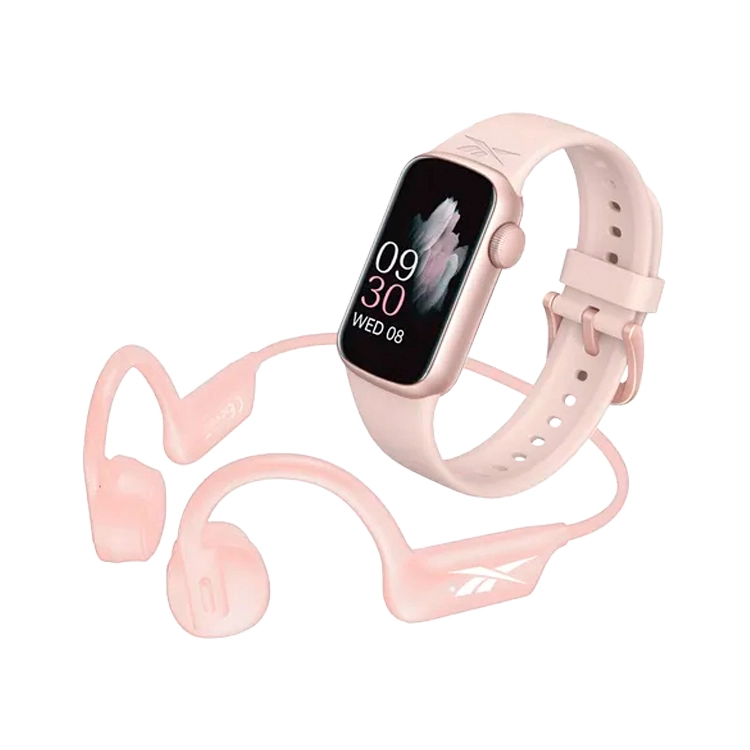 Reloj Inteligente Reebok Smatwatch Runner Nebula + Auriculares Smartband Rosa RNPK-RNPK-PK Art.LREEB0050